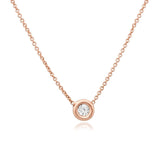 Bezel Diamond Necklace