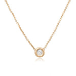 Bezel Diamond Necklace