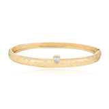 Scattered Dome Diamond Bangle