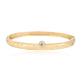 Scattered Dome Diamond Bangle