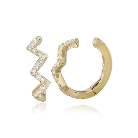 Zig Zag Pave Ear Cuff