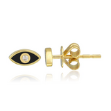 Enamel Evil Eye Stud