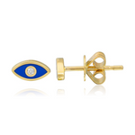 Enamel Evil Eye Stud