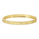 Fluted Pave Outline Bangle