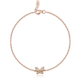 Small Pave Butterfly Bracelet