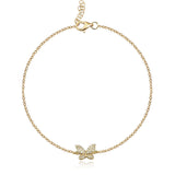 Small Pave Butterfly Bracelet