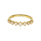 Shared Prong Round Diamond Ring