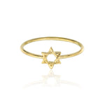 Star Of David Gold Ring