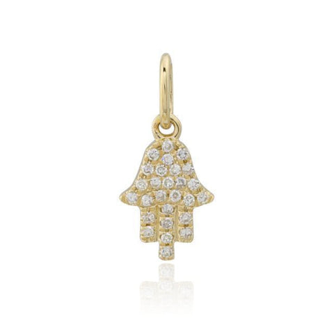 Small Pave Hamsa Charm