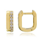 Gold and Diamonds Double Huggie