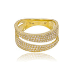 Thick Pave Cutout Ring