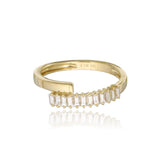 Gold Baguette Diamond Ring