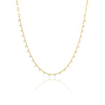 Spaced Gold Bar Diamond Necklace