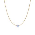 Small Two-Gemstones Necklace