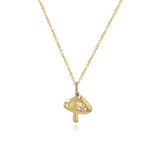 Mushroom Gold and Diamond Necklace