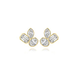 Three Small Multi Shape Diamond Earring