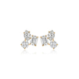 Three Small Multi Shape Diamond Earring