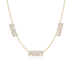 Multiple Diamond Names Necklace