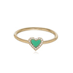 Stone Pave Heart Ring