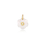 Small Center Diamond Flower Charm