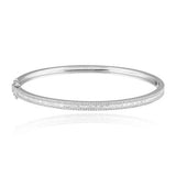 Thin Baguette and Diamond Bangle