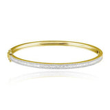 Thin Baguette and Diamond Bangle