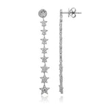 Drop Diamond Star Earrings