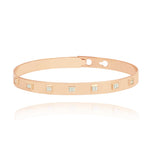 Clip On Baguette Diamond Bangle