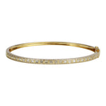 Baguette Pave Outline Bangle