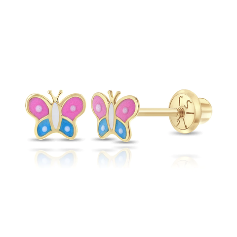 Baby Enamel Butterfly Earring