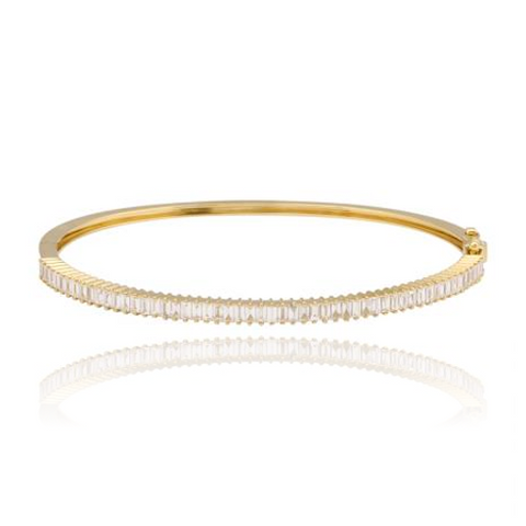 Baguette Diamond Bangle