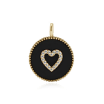 Black Onyx Pave Charm