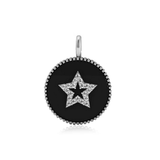 Black Onyx Pave Charm