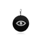 Black Onyx Pave Charm