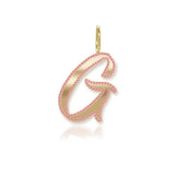 Gold Initial with Gemstone Charm