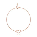 Cutout Pave Heart Bracelet