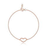 Cutout Pave Heart Bracelet