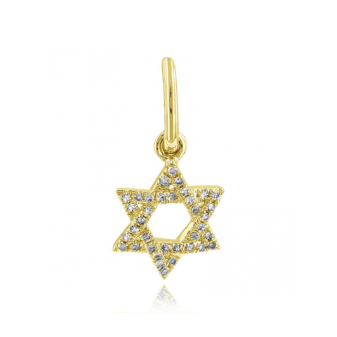 Pave Star of David Charm