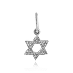 Pave Star of David Charm