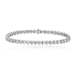 Heart Diamond Tennis Bracelet