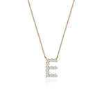 Large Diamond Initial Necklace