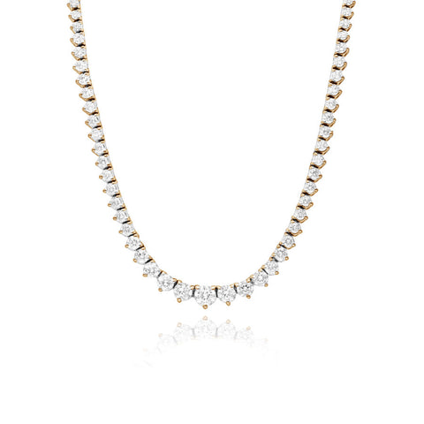 Graduated Diamond Tennis Necklace