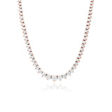 Graduated Diamond Tennis Necklace