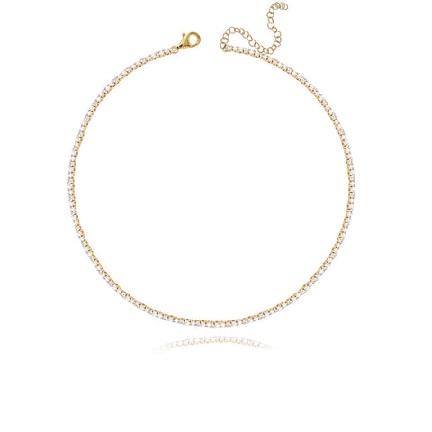 Diamond Tennis Choker Necklace