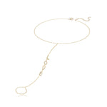 Pave LOVE Gold Hand Chain