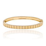 Golden Rectangle Spaced Pave Bangle