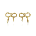 Gold Bow Earrings