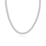 Emerald Cut Diamond Tennis Necklace