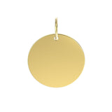 Personalized Gold Disc Charm