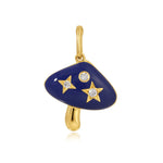 Star Diamond Enamel Gold Mushroom